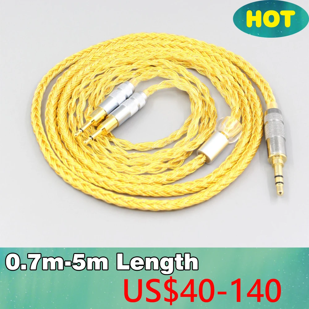 

16 Core OCC Gold Plated Braided Earphone Cable For Sennheiser HD700 Headphone 2.5mm pin LN007387