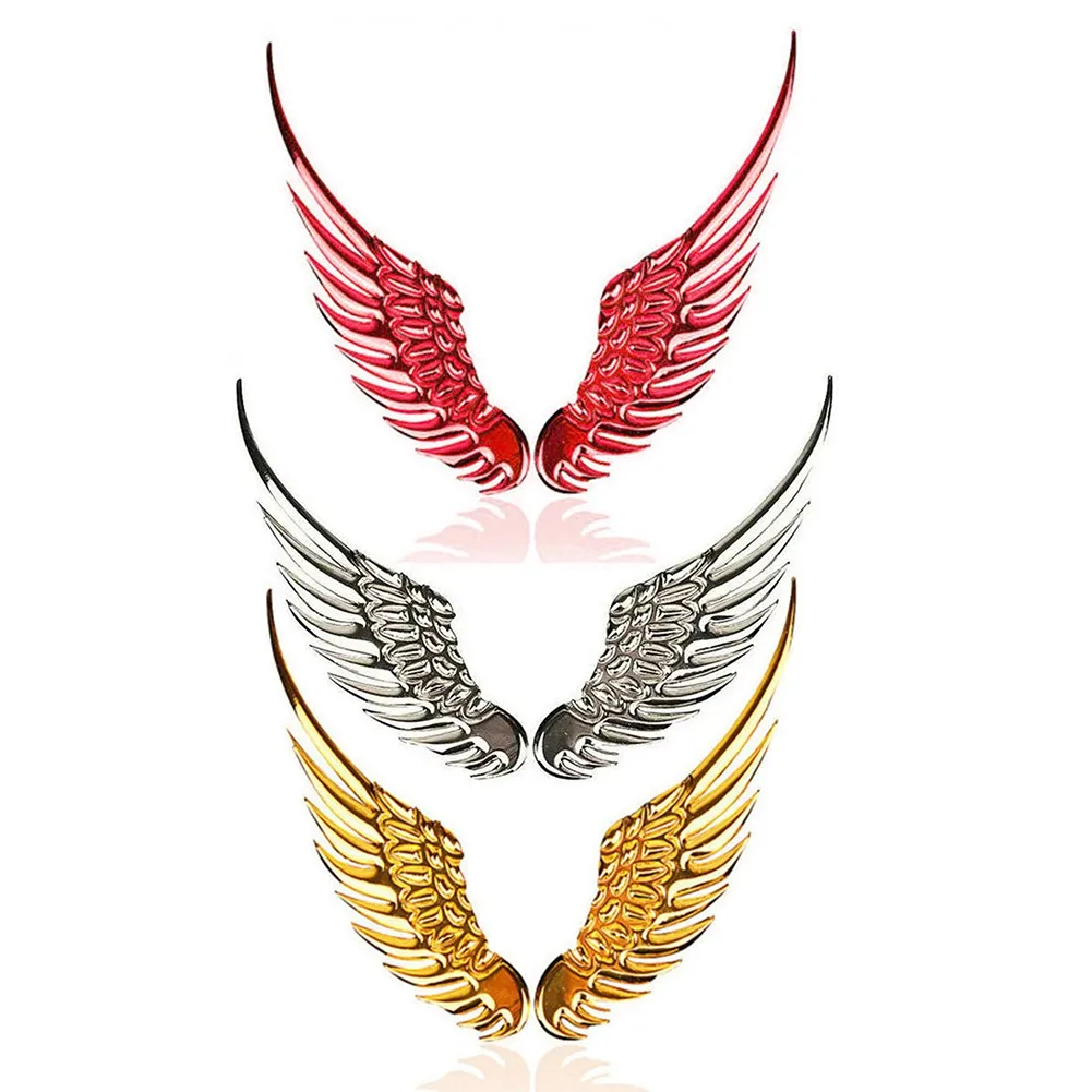 

One Pair 3D PVC Decal Car Motorcycle Creative DIY Wing Scratch Sticker Universal Decorative Stickers Accessories