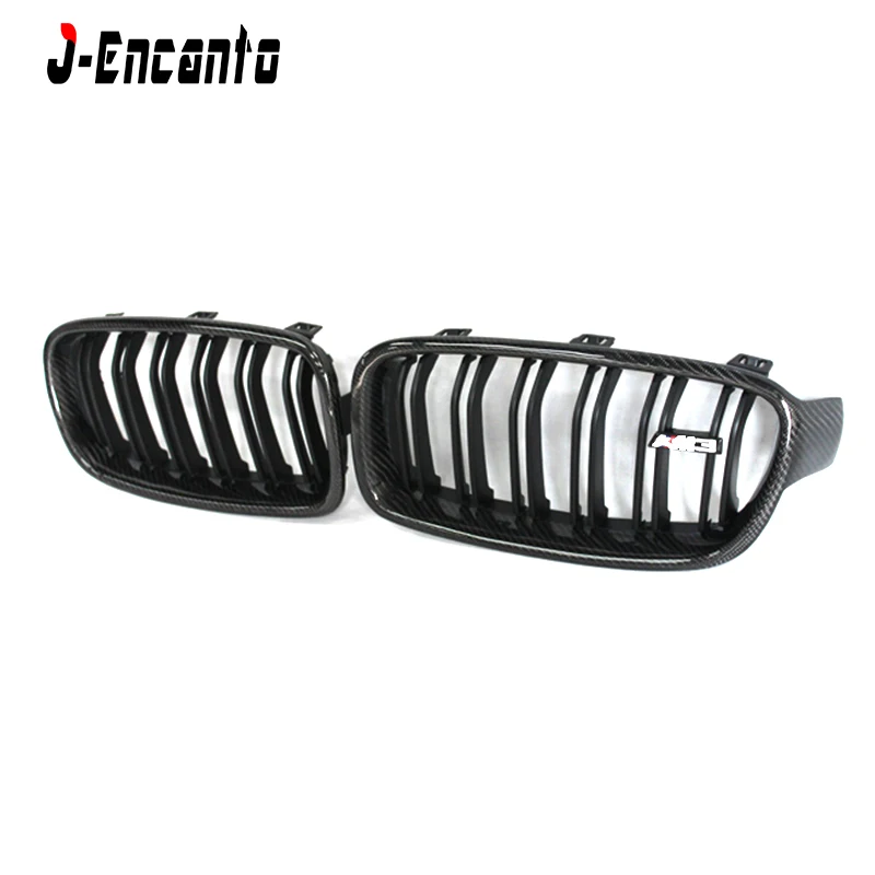 

F30 F35 A pair Front Kidney Grille For BMW 3 Series F30 F35 2012-2018 Carbon Fiber Grille Front Bumper Grill Car Styling