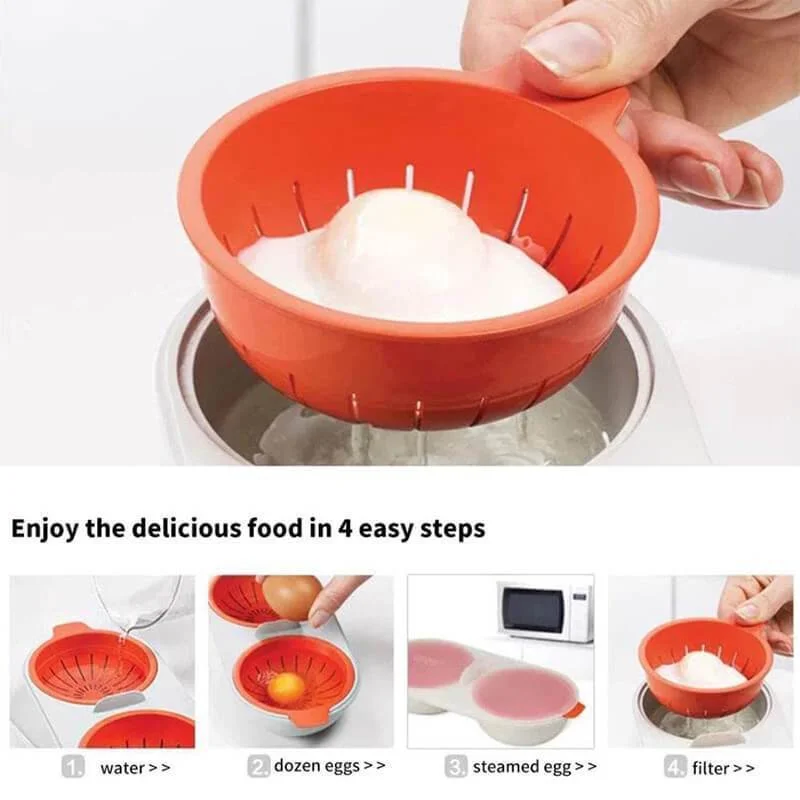 

Draining Egg Boiler Egg Poacher Steamer Set Kitchen Egg Cooker Tools Egg Mold Form Perfectly Poaches Eggs DropShipping