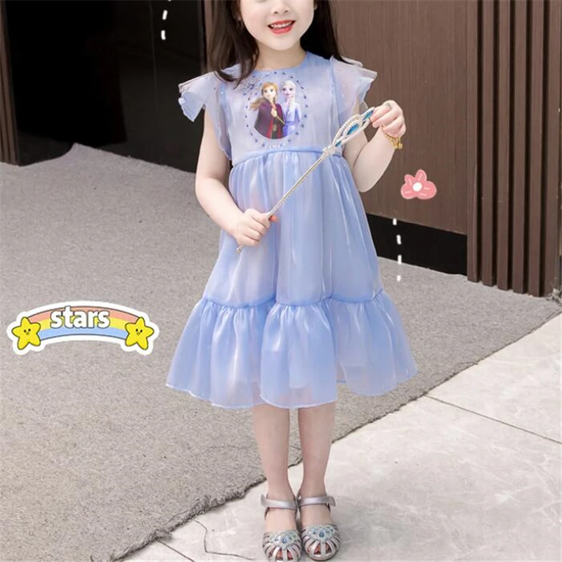 Платье Принцессы Disney Холодное сердце Эльза и Анна кружевное платье-пачка для