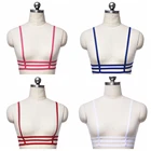 Модное украшение для тела жгут в стиле готик-Панк тела жгут эластичный Топ Бюстгальтер, чашечки расположены рядом, вечерние ремни для сексуального нижнего белья пояса