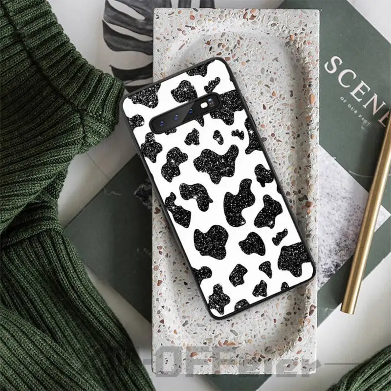 Чехол для funda galaxy S8 samsung S10 брендовый чехол с леопардовым принтом роскошный чехлы S9