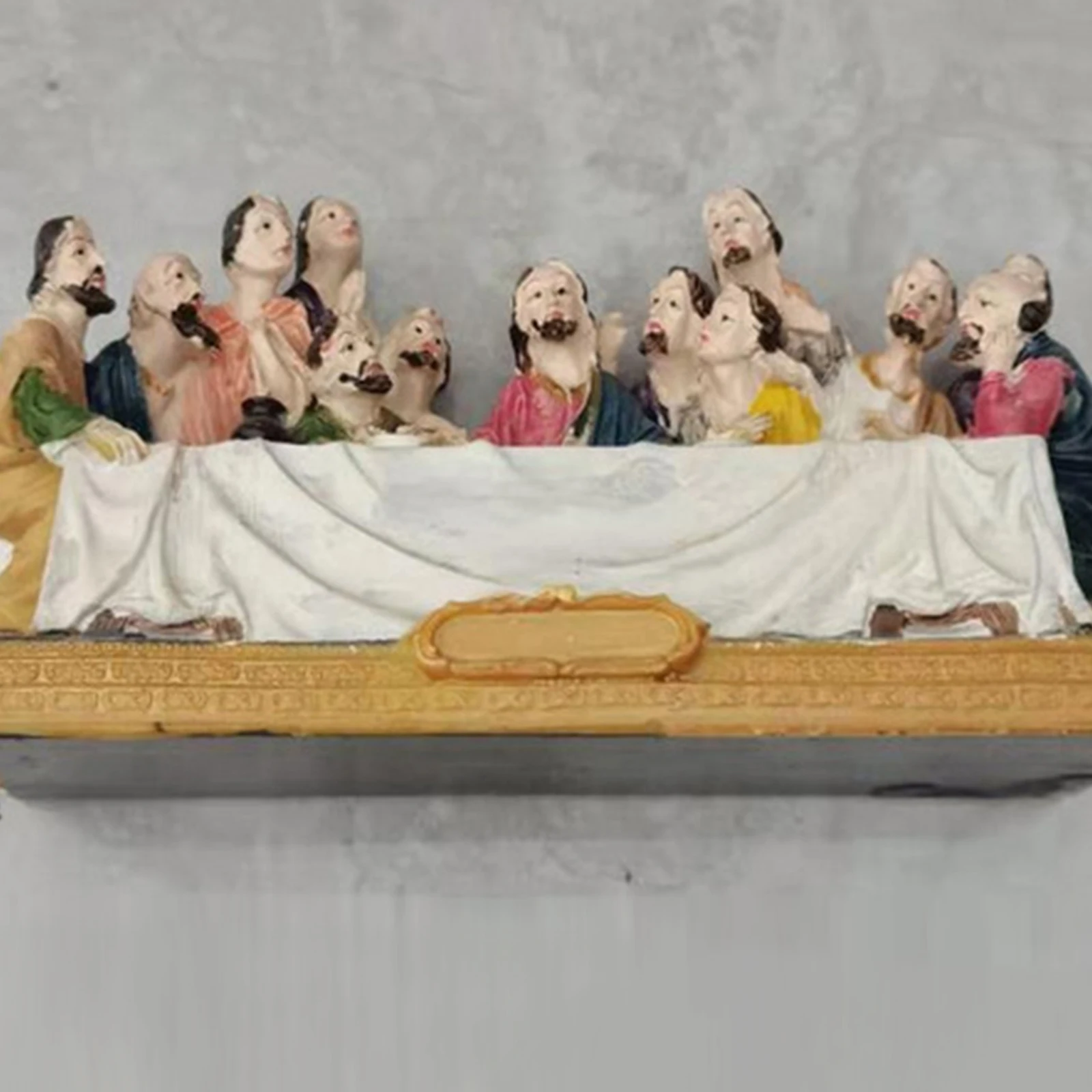 

Коллекционная Статуэтка «Последний Ужин», настольное украшение, Священная фигурка, Декор для дома, офиса, автомобиля, 7 дюймов