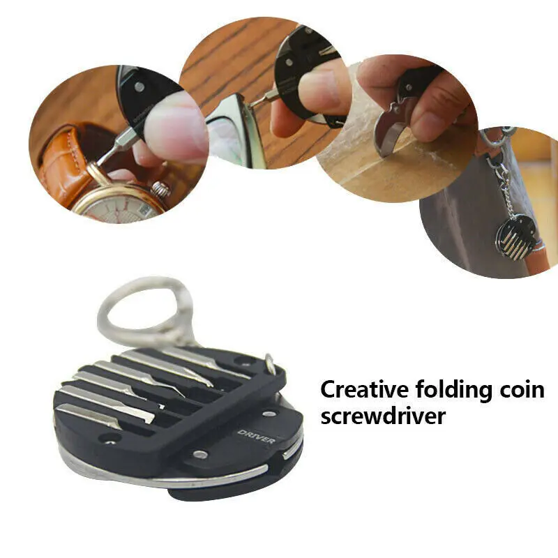 Складной многофункциональный нож для монет брелок мини-брелок карманный