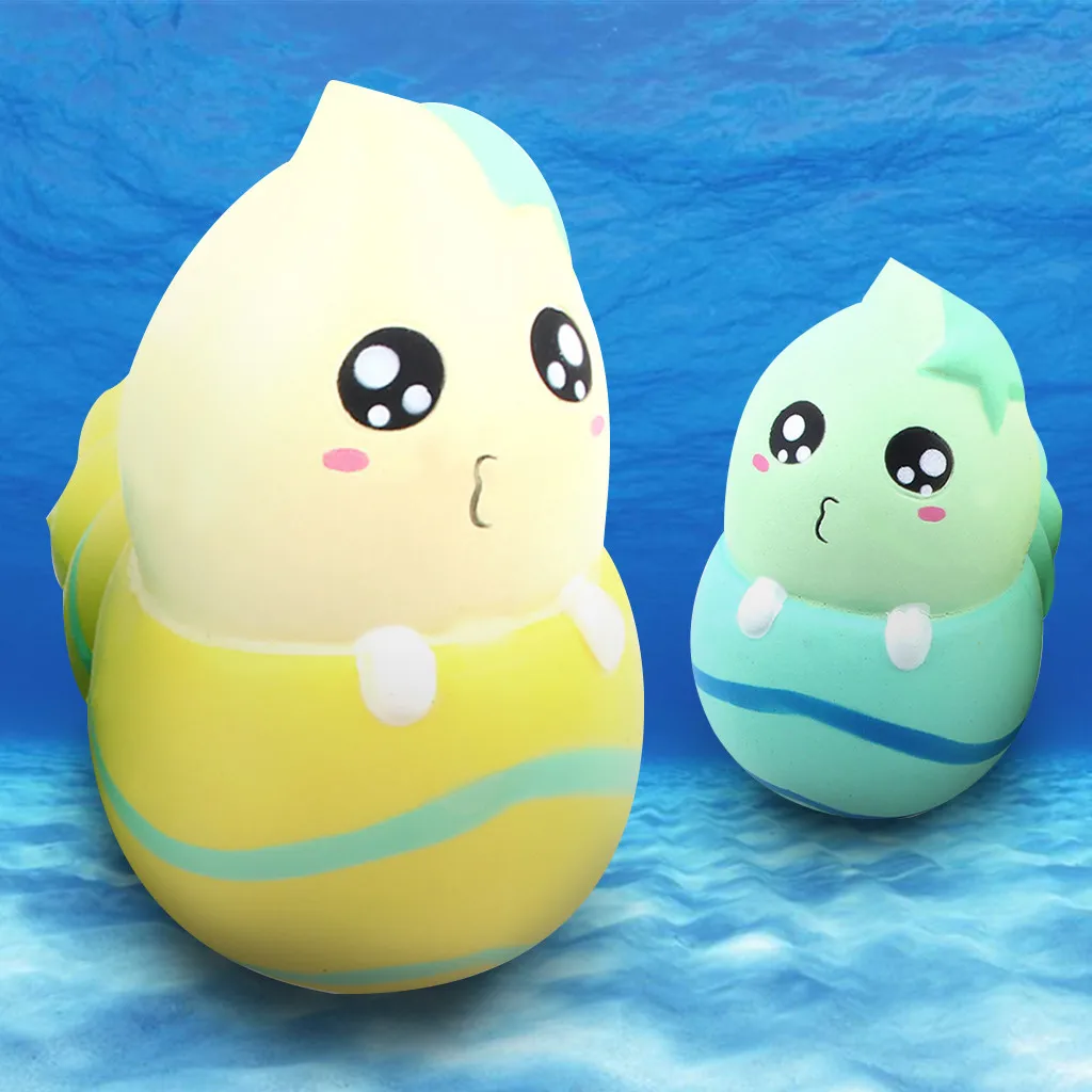 

HIINST Simulation Conch PU Slow Rebound Children Vent Decompression Toy Jumbo Sea Snail Cartoon Slow Rising Toys Fun Gifts 2021