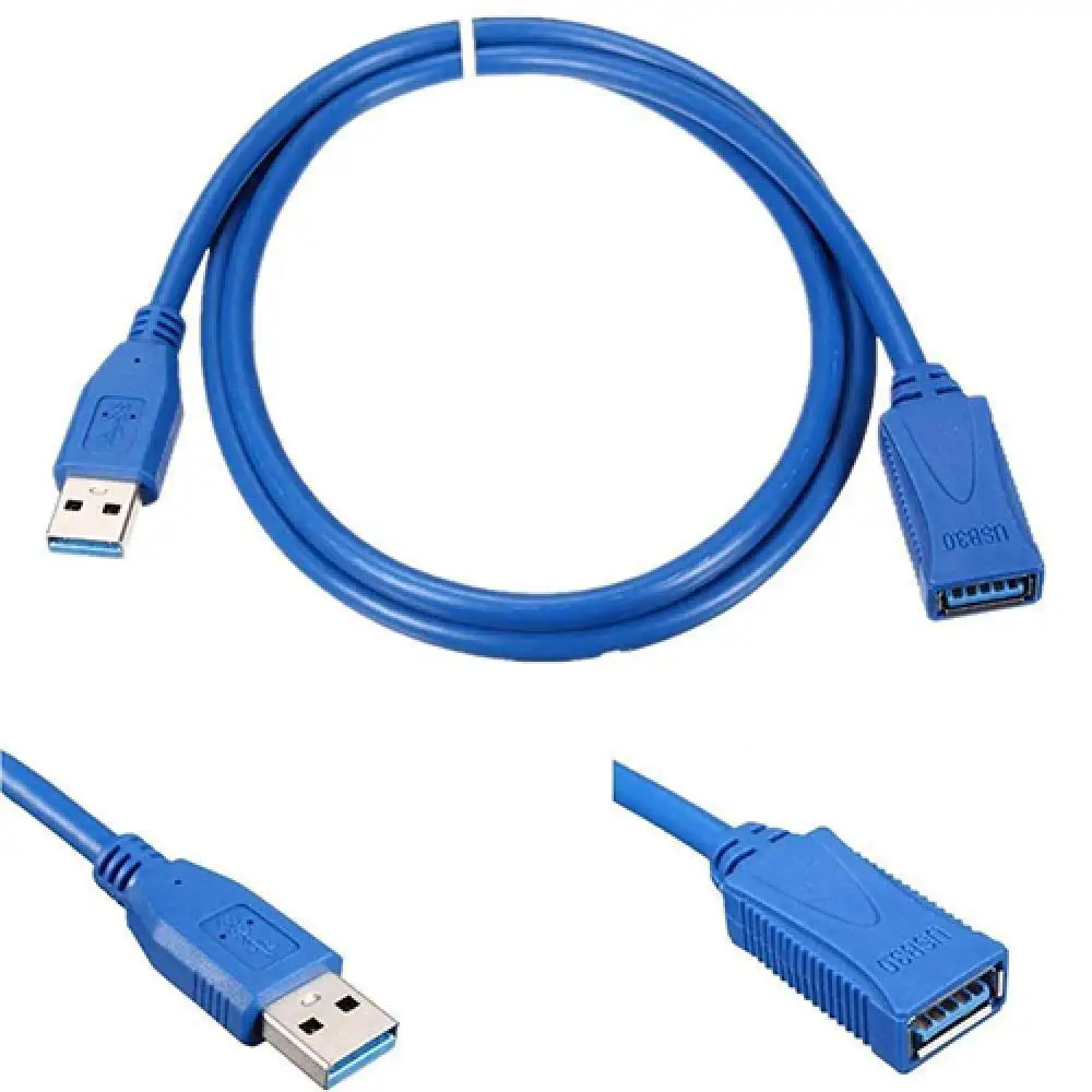 

1m USB 3.0 Male to Female 3ft Extender Data Charging Cable Super Fast Cord Adapter for phone portable harddrive tablet PC
