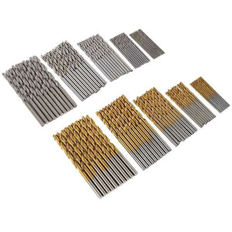 

200Pcs 1/1.5/2.0/2.5/m Twist Drill High Steel HSS Drill Bit Set for Wood Processing Plastic and Aluminum