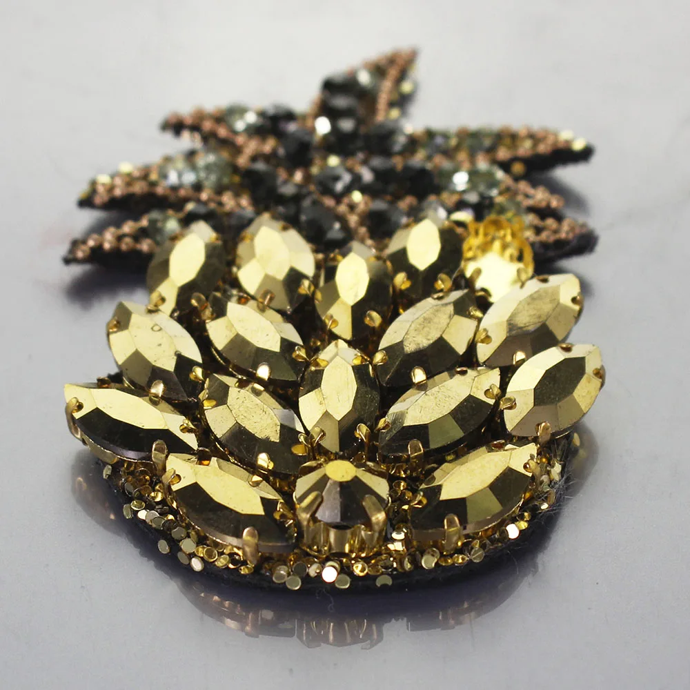 3D Стразы ручной работы нашивки с фруктами и бисером нашивка кристаллами