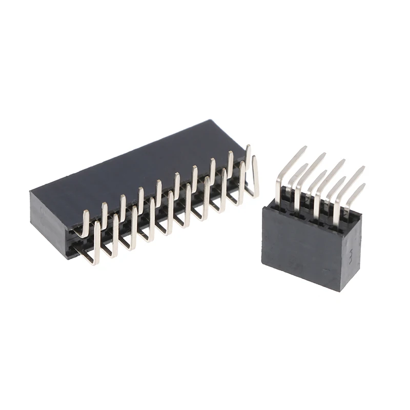 2 54 мм двухрядная Женская печатная плата прямоугольный штыревой разъем Pinheader