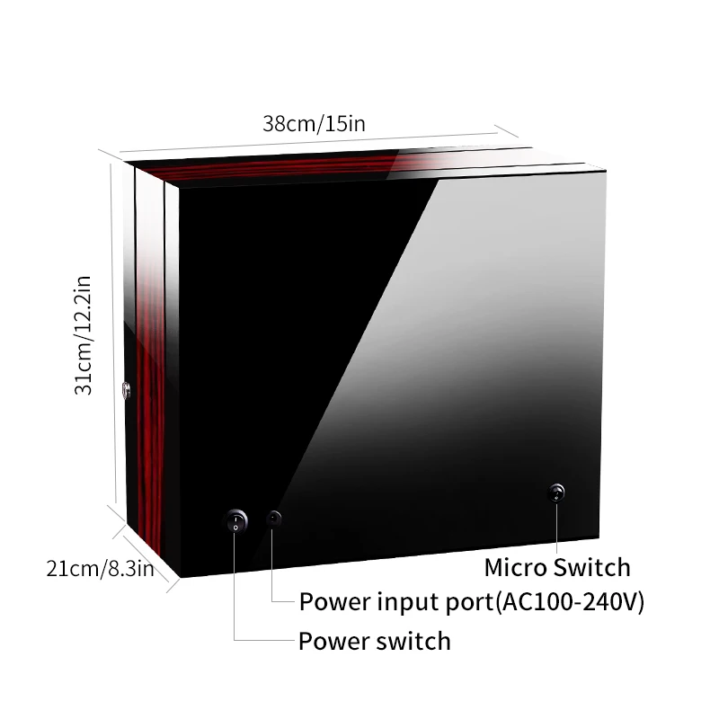 Роскошная Автоматическая деревянная коробка для часов с мотором Mabuchi сенсорный