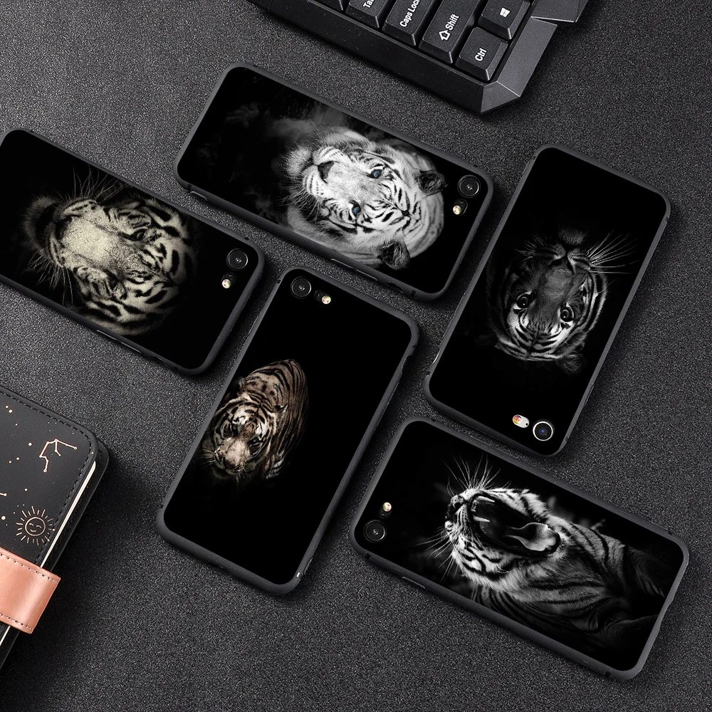Tigers Animals TPU Back Coque For iphone 11 pro max x xs xr 6 6s 7 8 plus Mag Fond iPhone Phone Case |