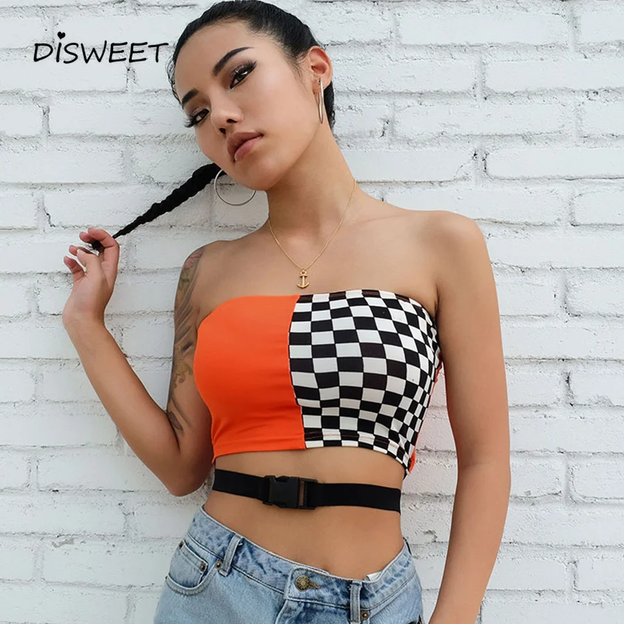 Женский укороченный жилет без бретелек повседневный короткий большого размера