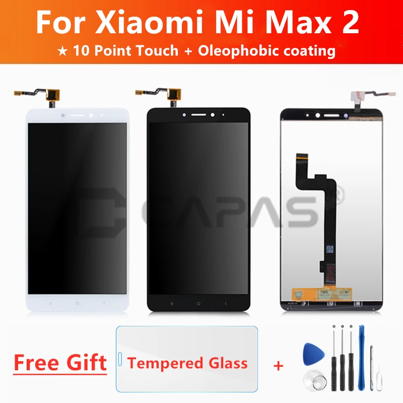 ЖК дисплей с рамкой для Xiaomi Mi Max 2 10 дюймовая сенсорная панель в сборе дигитайзер