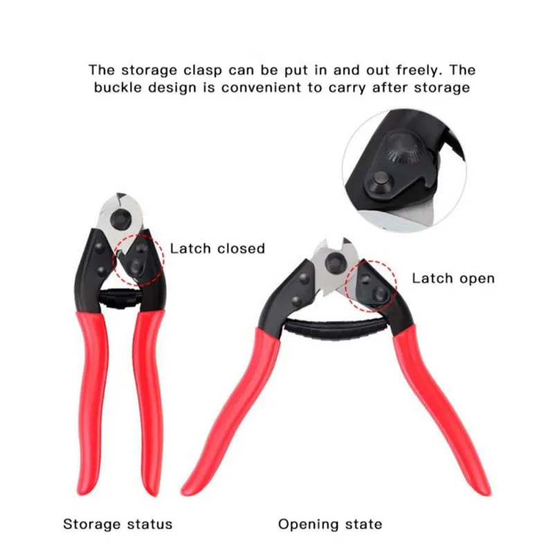 

1pc Bicycle Thread Cutting Pliers Tool 19.3x5x1.5cm Bike Cable Housing Cutter Pliers Professional Wire Nipper Breaker Tool