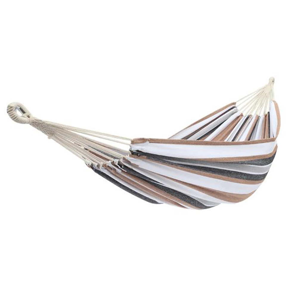 

US Free Shipping 200*150cm Portable Polyester & Cotton Hammock with Rope and Backpack for Camping Hunting, Hiking Traveling Tool