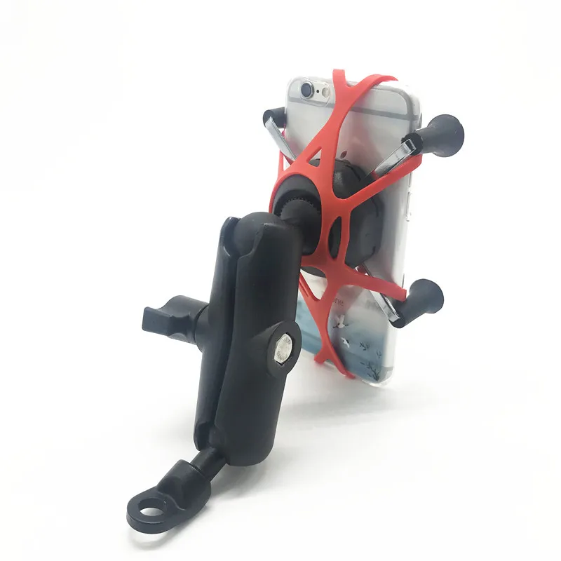 Motorcycle Smart Phone Holder Mount Stand 2 in 1 360 Degrees Rotation USB Charger for 3.5-7 inch GPS Electric Scooter | Электроника