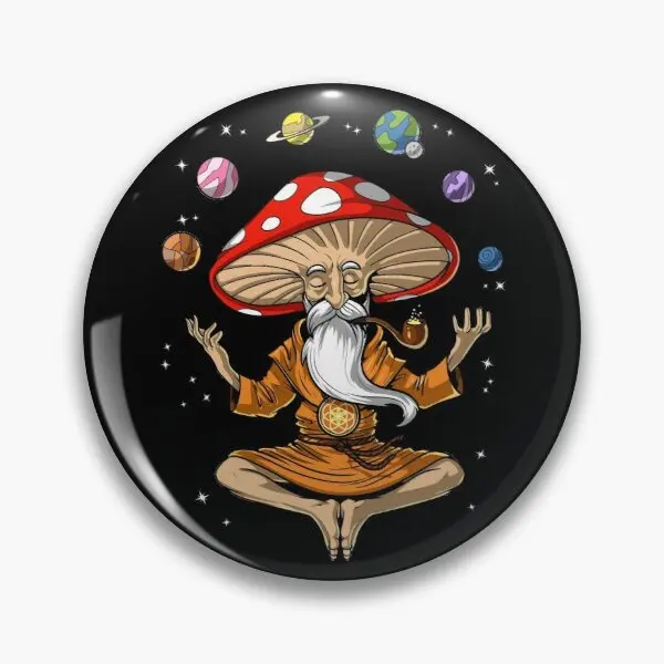 

Волшебный гриб Будда мягкая Кнопка булавка для влюбленных мультфильм шляпа подарок значок Декор Милая женская одежда Смешные металлически...