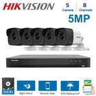 Камера видеонаблюдения Hikvision, 8 каналов, DVR, 5 шт., 5 Мп