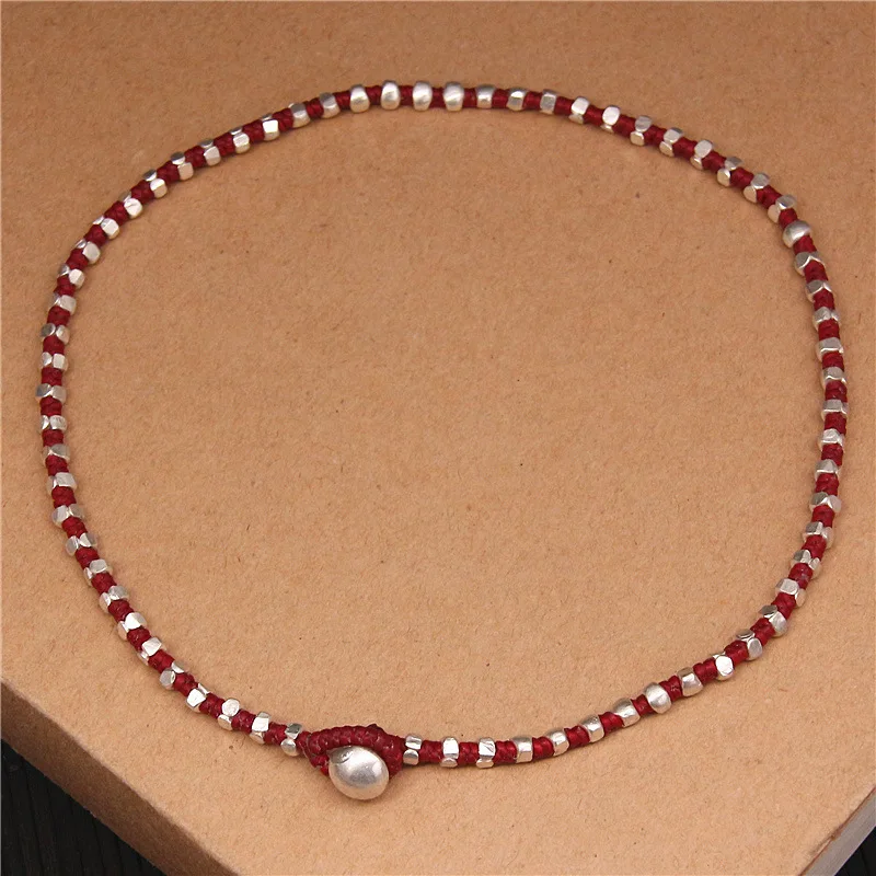 

925 Sterling Silver Women Necklace Chain 40-45cm Chain Clavicle Chain Necklace for Women Men Handmade Jewelry