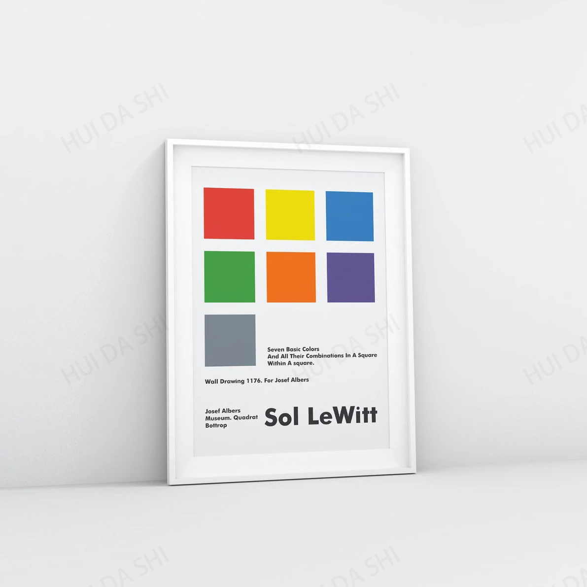 Выставочный постер Sol Lewitt литограф принт из музея исефа альберса | Дом и сад