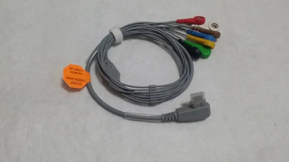 

DMS 300 series Compatible ECG Holter Cable 7 Leads IEC Snap Leadwires