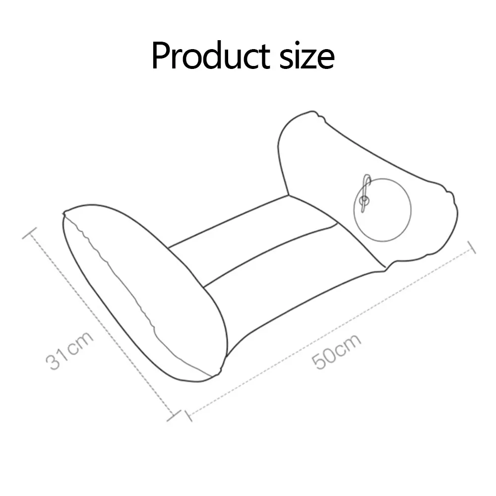 Надувная дорожная подушка мягкая ткань с флокированием для автомобиля самолета