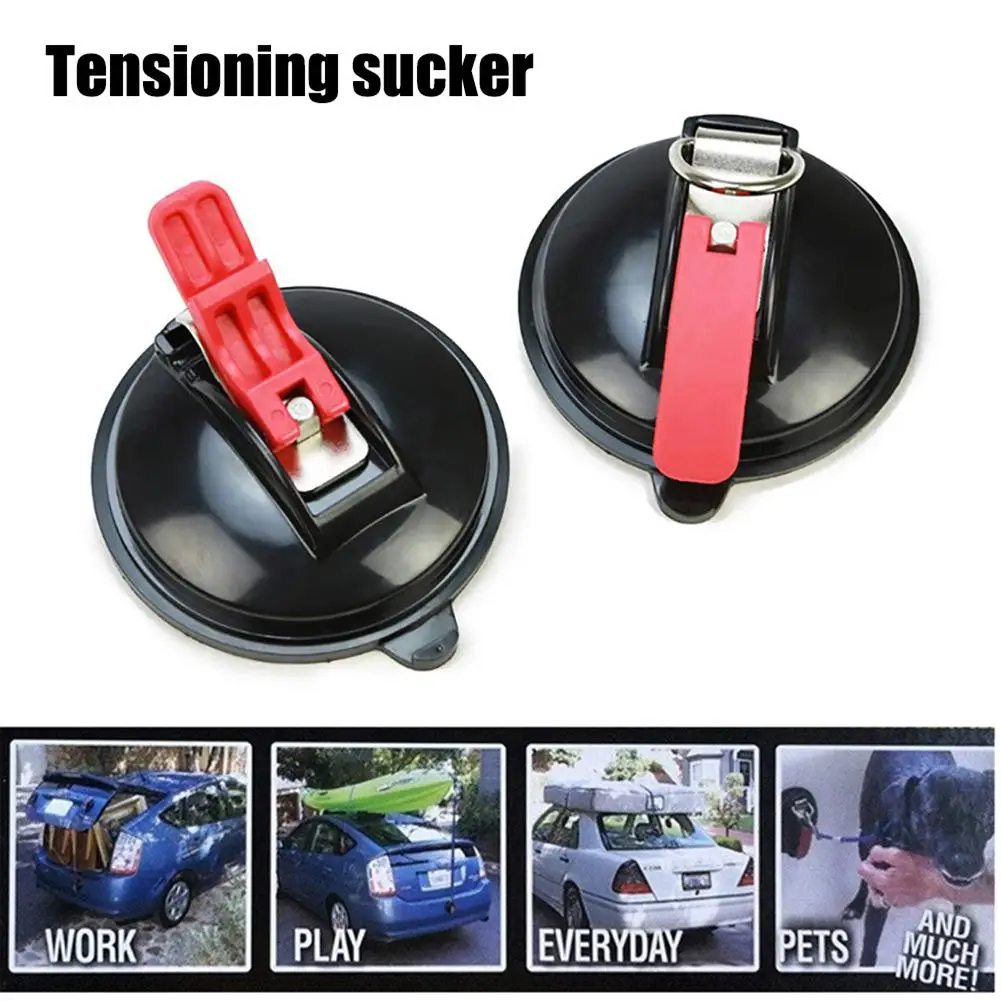 

1pc Powerful Car Suction Cup Anchor With Securing S Hook Multi-function Heavy Duty Sucker Cup Camping Tie Down Car Mount