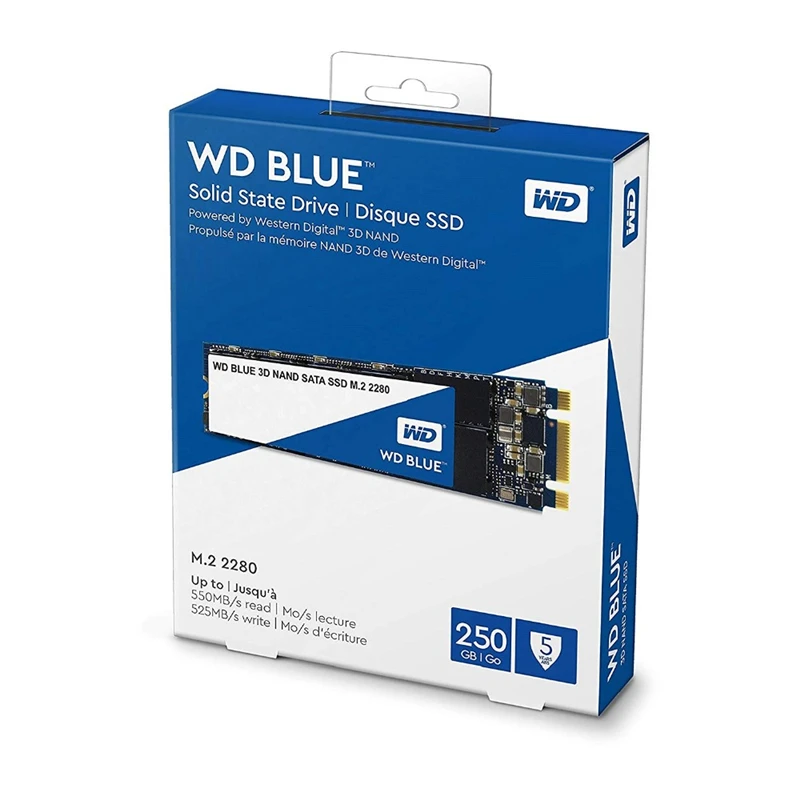 Внутренний жесткий диск Western Digtal Blue WD 3DNAND SSD 250 ГБ 500 Гб ТБ внутренний интерфейс SATA 6