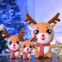 2022 new year christmas elk dolls ornaments diy xmas gift santa claus snowman plush toy decorations for home