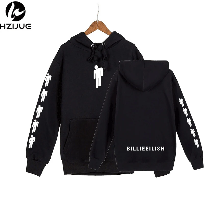 Billie Eilish модные толстовки с принтом женские/мужские капюшоном и длинным рукавом