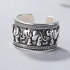 Новинка 2022, винтажное Открытое кольцо в виде слона, серебряного цвета, эстетическое модное кольцо для девушки, любовь, рождественский подарок, продажа детской модели R5770