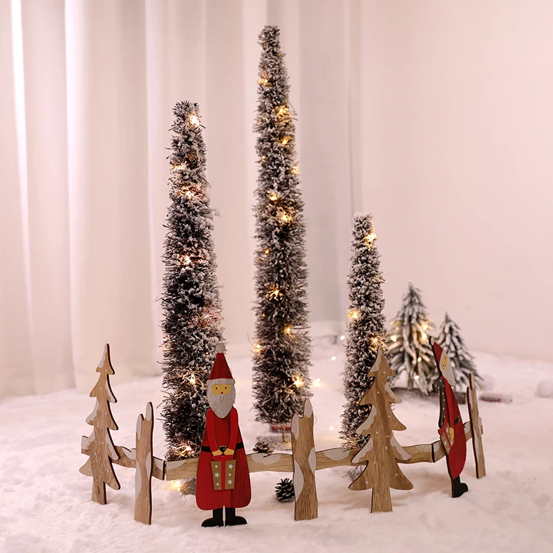 

Creative vine branch glow Christmas tree ornaments cafe shopping mall window scene layout props