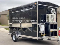 4m long food vending trucks gourmet cart fine food truck snack fast food van food trailer with sliding window