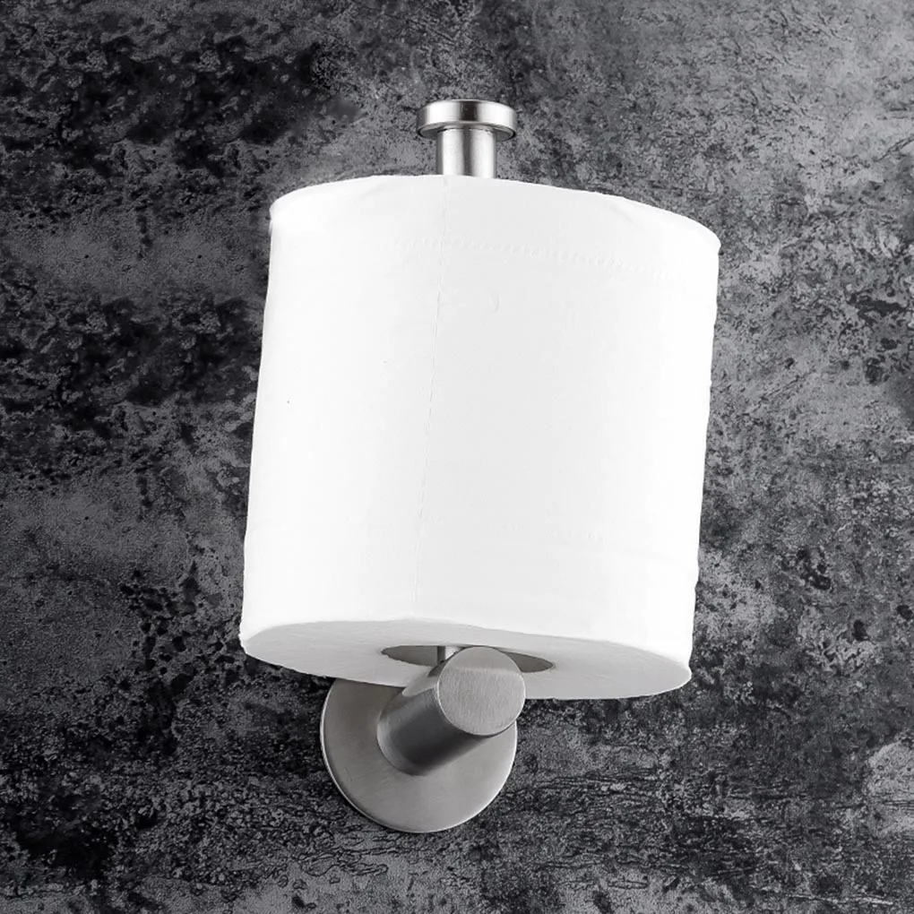 

Toilet Paper Holder Stainless Steel Wall-Mounted Durable Bathroom Tissue Holder Toilet Paper Dispenser Saving Room