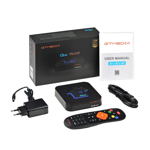 G2 TV BOX GTMEDIA G2 Android 7,1 Smart tv Box медиаплеер 2G 16G+ пульт дистанционного управления 7000+ канал встроенный Wifi 4K H.265 из Бразилии IP tv Box - Цвет: G2 TV BOX