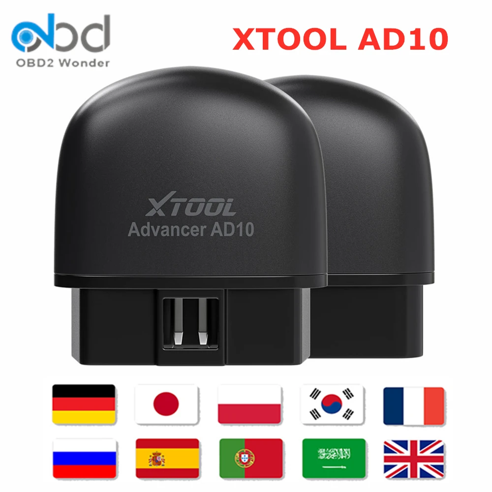 Новинка 2020 диагностический инструмент XTOOL AD10 Bluetooth OBD2 Автомобильный сканер EOBD2