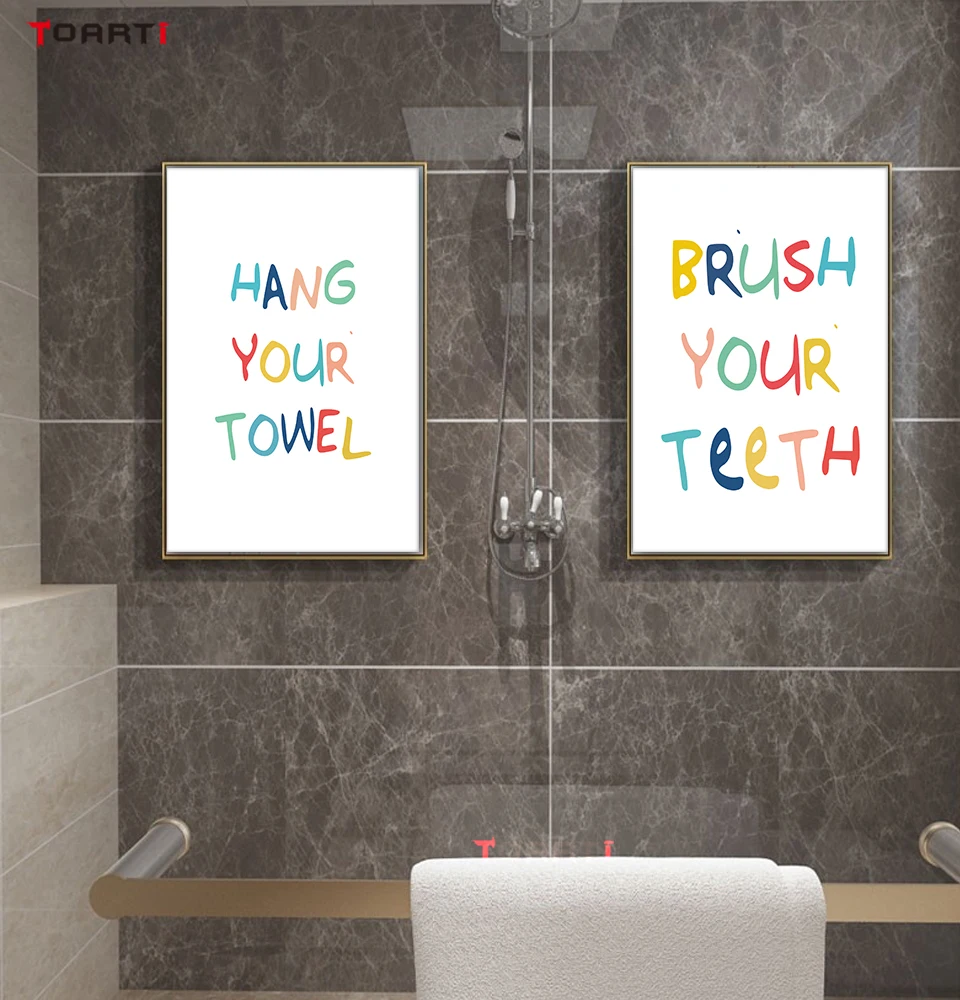 Wash Your Hands Toilet Quotes for Bathroom Wall Picture Canvas Painting Art Murals Poster&ampPrints Washroom Restroom Home Decor | Дом и сад