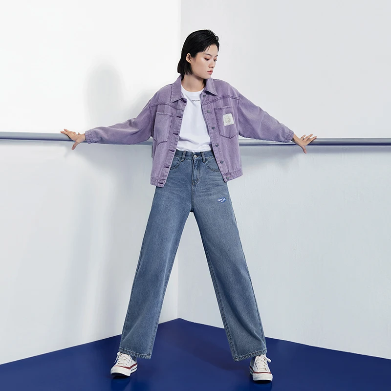 

Женская джинсовая куртка с длинным рукавом, разноцветная джинсовая куртка контрастных цветов, новинка 2021