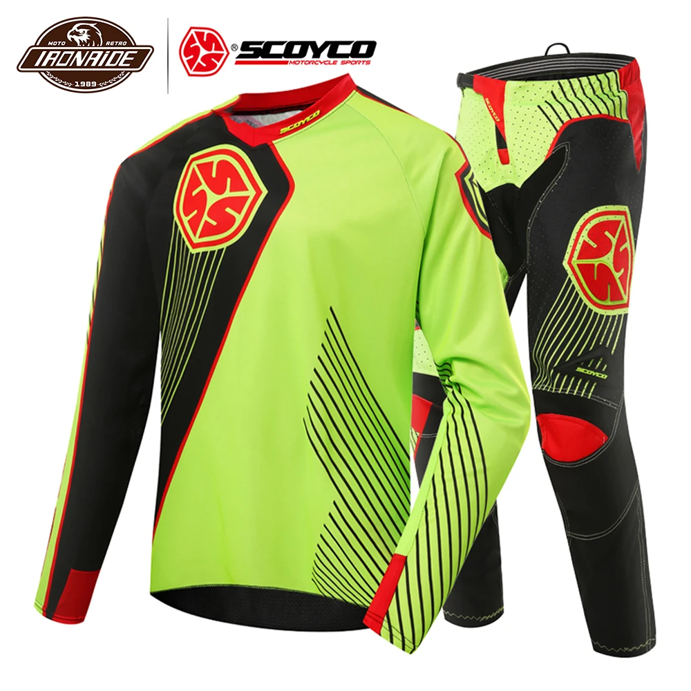 Clearance SCOYCO Professional Motocross Suit Men Motorcycle Jacket Jersey Racing T-Shirt Riding Off-road Clothing# | Автомобили и