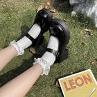 Туфли Lolita женские в японском стиле Туфли Мэри Джейн Женские винтажные женские туфли на высоком каблуке на платформе для колледжа Большие размеры 40