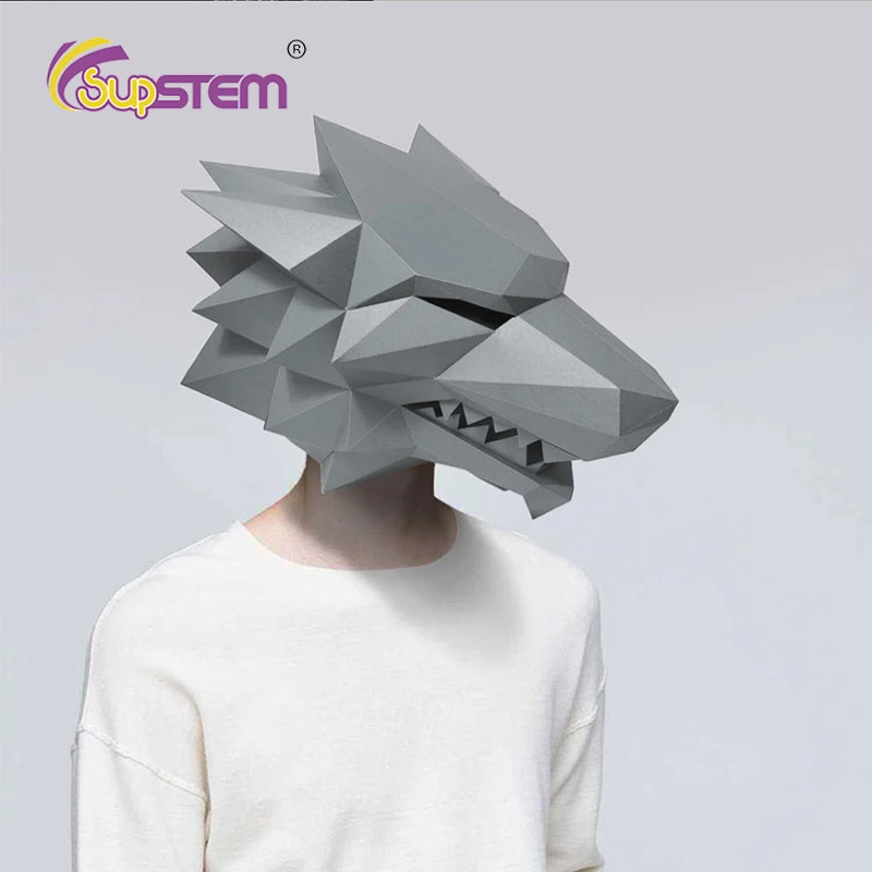 3D маска для лица бумажная поделок крутые вещи вечерние косплея игрушки Хэллоуина
