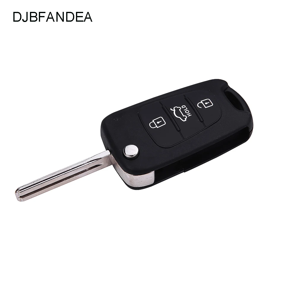 Чехол для автомобильного ключа DJBFANDEA 3 кнопки Elantra i30 i40 i20 IX35 флип-чехол с