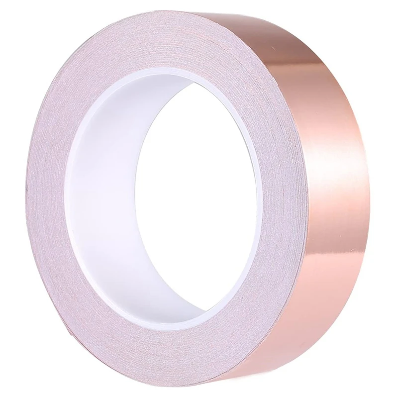

New Copper Foil Tape 20mm x 50M for EMI Shielding Conductive Adhesive for Electrical Repairs,Snail Barrier Tape Guitar
