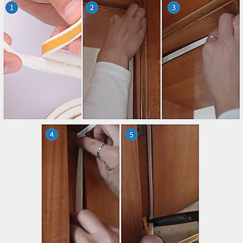 5 м D Тип уплотнительная лента самоклеющиеся уплотнительные ленты пенная выемка