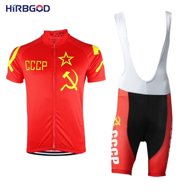 Hirbgod Для мужчин лето Велосипеды Джерси комплект Pro команда нагрудник с коротким костюм велосипедиста MTB одежда