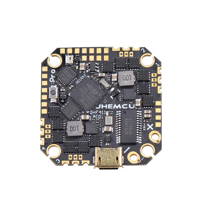 

Droyuke GH F411 AIO GHF411AIO Flight Controller MPU6000 2-4S HV Betaflight MATEK 25/ 35A ESC BLHELI_S 6.3g For FPV RC Drone