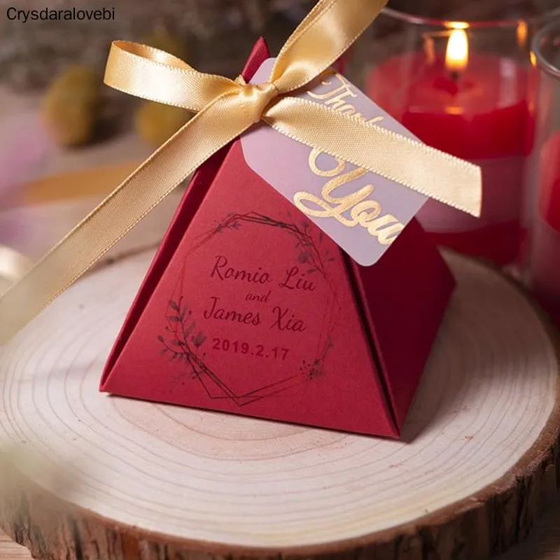 Индивидуальные свадебные коробки конфет для подарков этикетки день рождения DIY