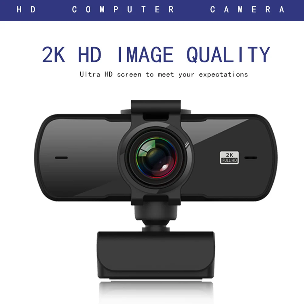 

Mini Webcam with Microphone HD 2K 4 Million Pixels USB PC Laptop Computer Auto Focus Cameras for Video Live Streaming Meeting