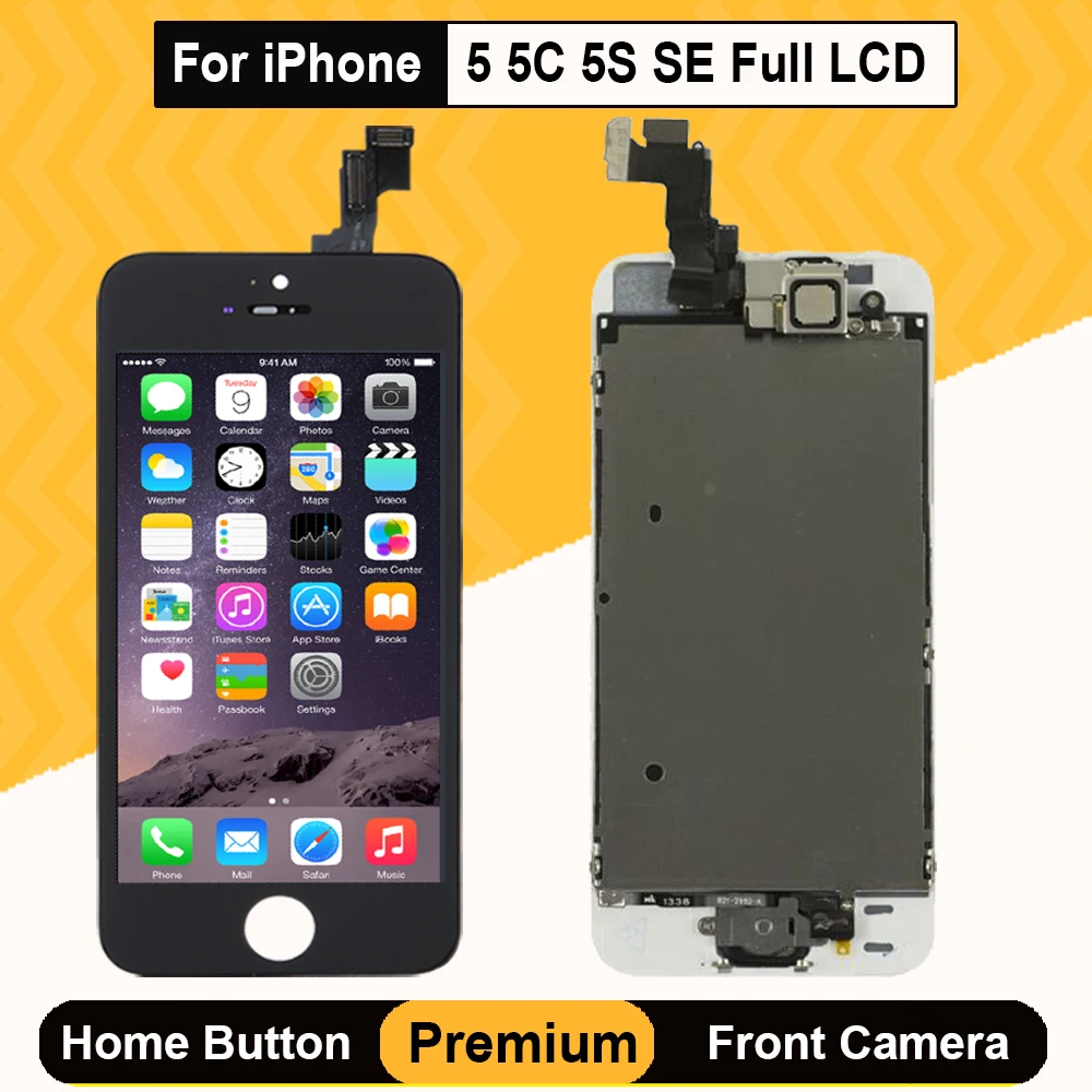 Полный комплект для iPhone 5 ЖК дисплей класса ААА 5C SE сборка сенсорный экран